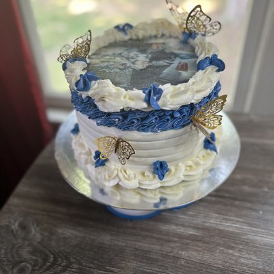 8” Burnaway Heart Cake