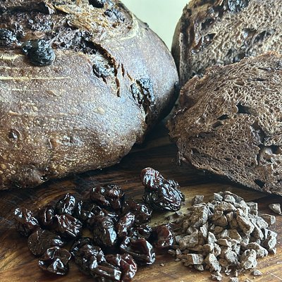 February Seasonal Selection - Chocolate Cherry Sourdough Boule