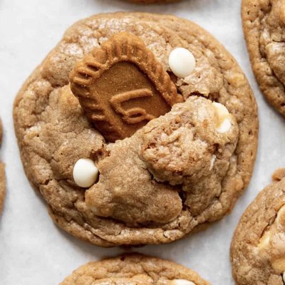 White Chocolate Biscoff Butter Cookies - Half Dozen