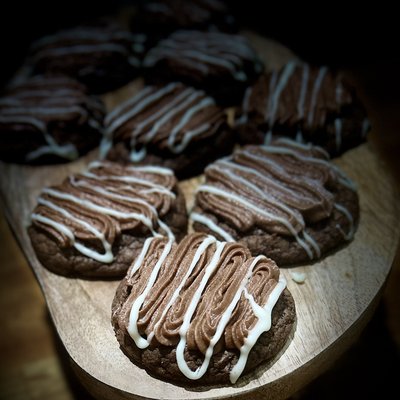 Frosted Brownie Cookies 