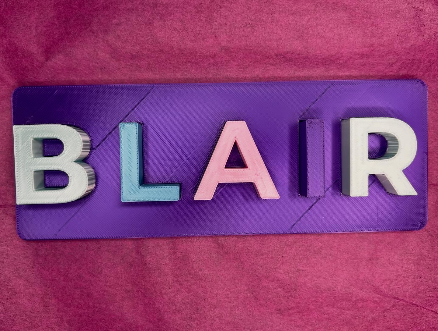 Custom 3D Printed Name Puzzles 