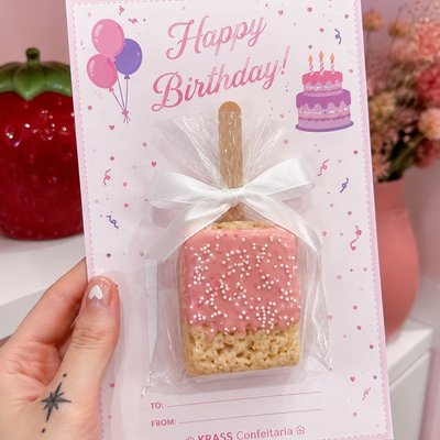 Chocolate Covered Rice Krispy Party Favor