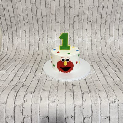 Elmo Smash Cake