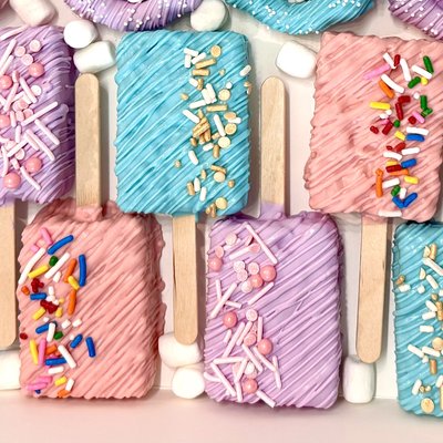 Chocolate Covered Rice Crispy Treats