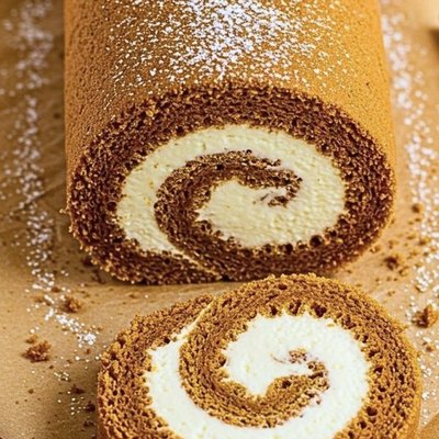 Pumpkin Roll Slice 