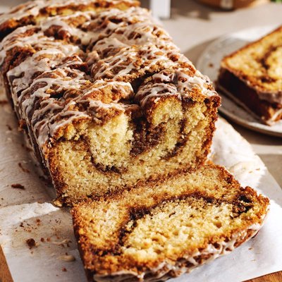Cinnamon Strudel Bread With Icing 