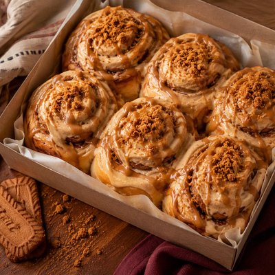 1 Dozen Cookie Butter Cinnamon Rolls