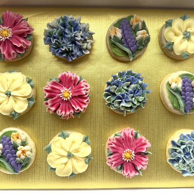 Small Floral Sugar Cookies