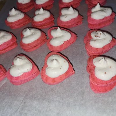 Heart Shaped French Macarons