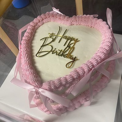 8” Heart Shaped Cake 