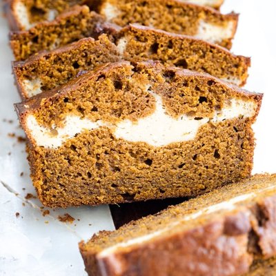 Pumpkin Cream Cheese Bread 
