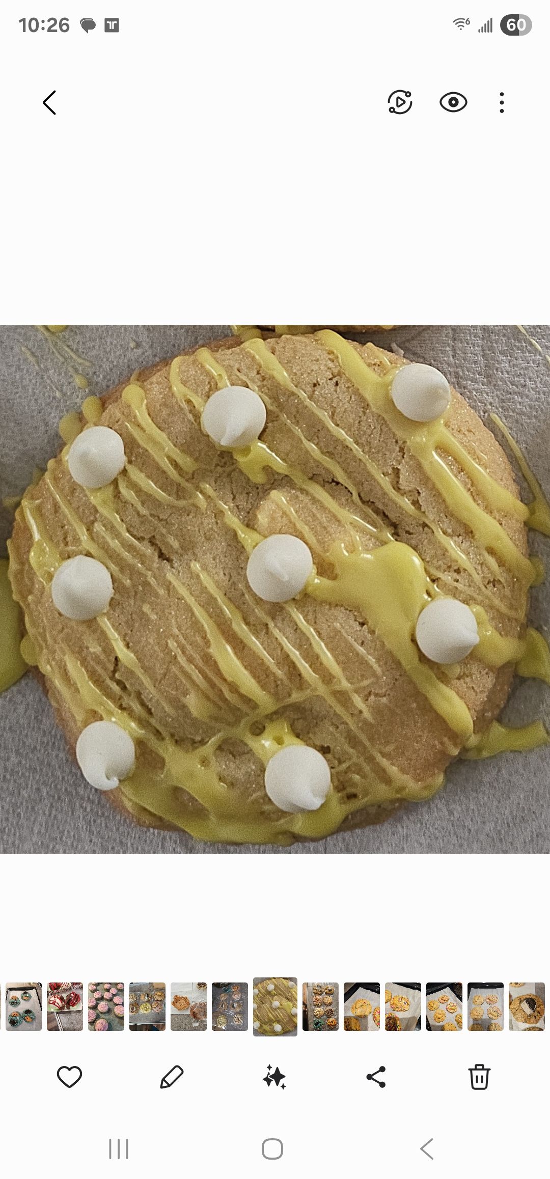 Lemon White Chocolate Chip Cookie