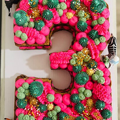 Letter/Number(s) Double Layer Cookie Cake