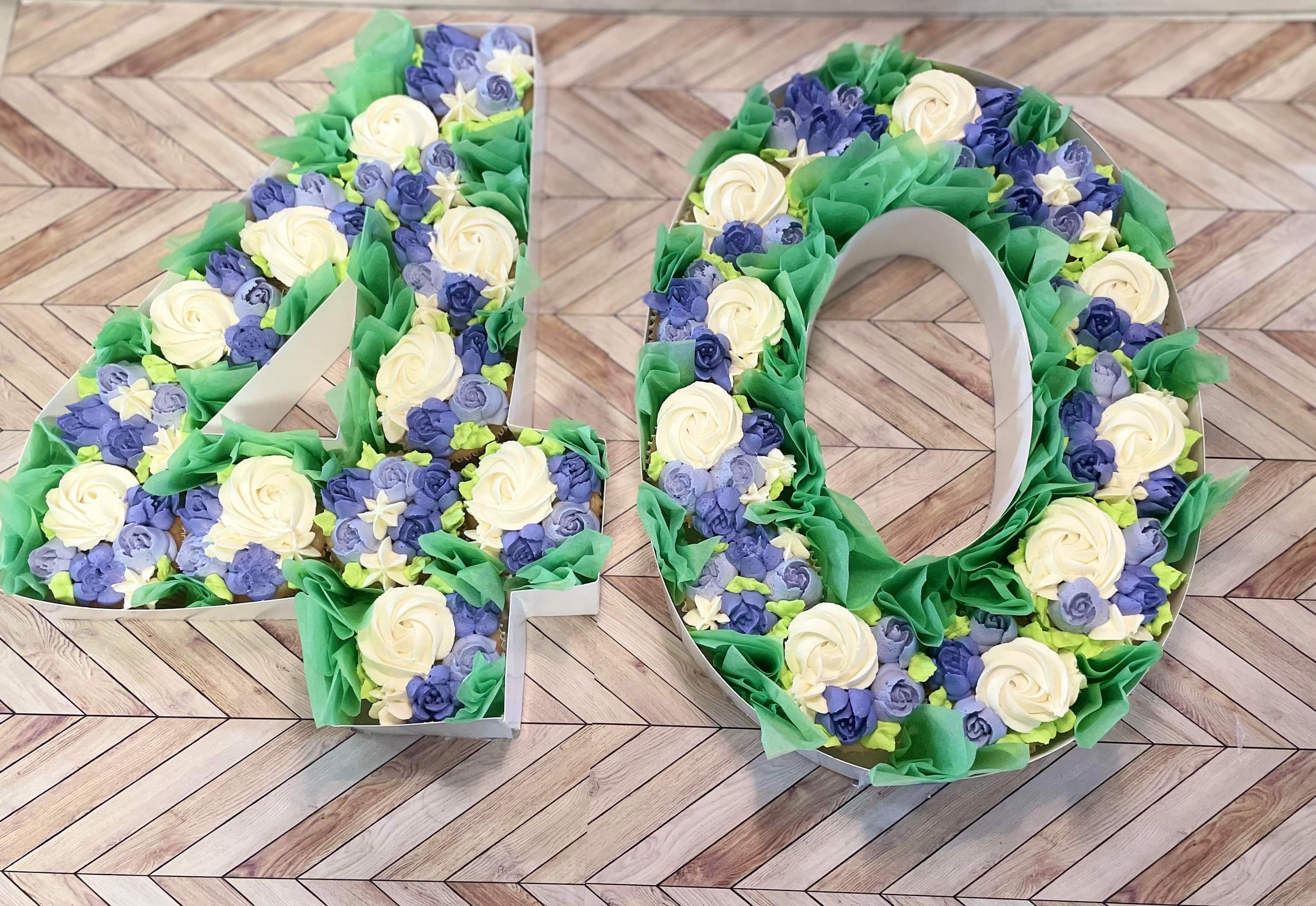 Custom Cupcake Number Boxes 