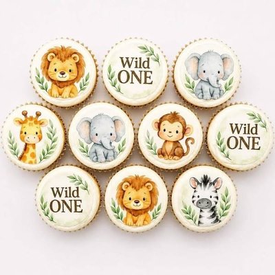 Cake Pucks With Custom Edible Design 