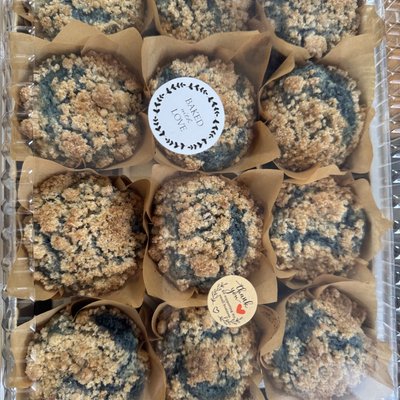 Sourdough Blueberry Streusel Muffins (12)