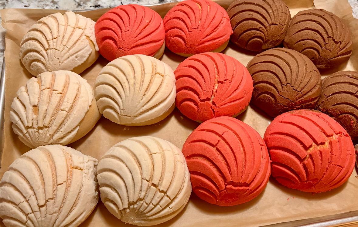 Sourdough Mexican Conchas 