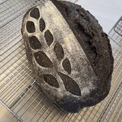 Squid Ink With Lemon Zest Sourdough 
