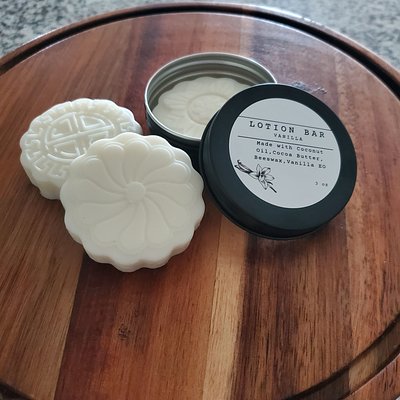Lotion Bar with Tin (Vanilla)