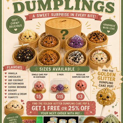 Mystery Dumpling Cake Pop