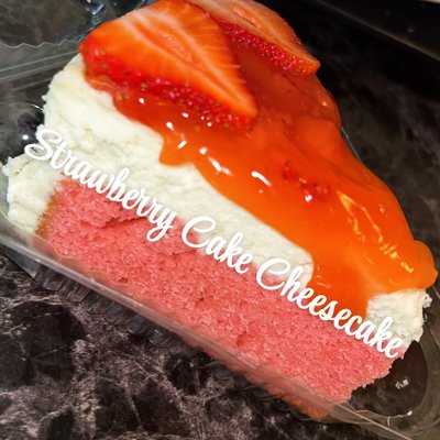 Strawberry Cake Cheesecake