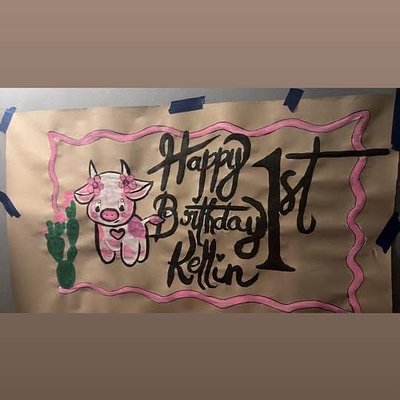 Mini Cow Banner 
