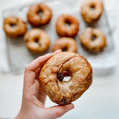 Cinnamon Raisin Sourdough Bagels - Pack Of 4