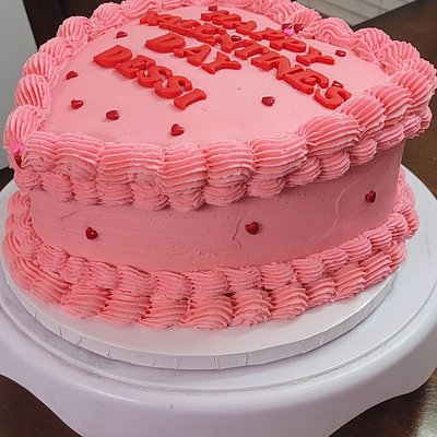 Basic 8 Inch ❤️ Cake 