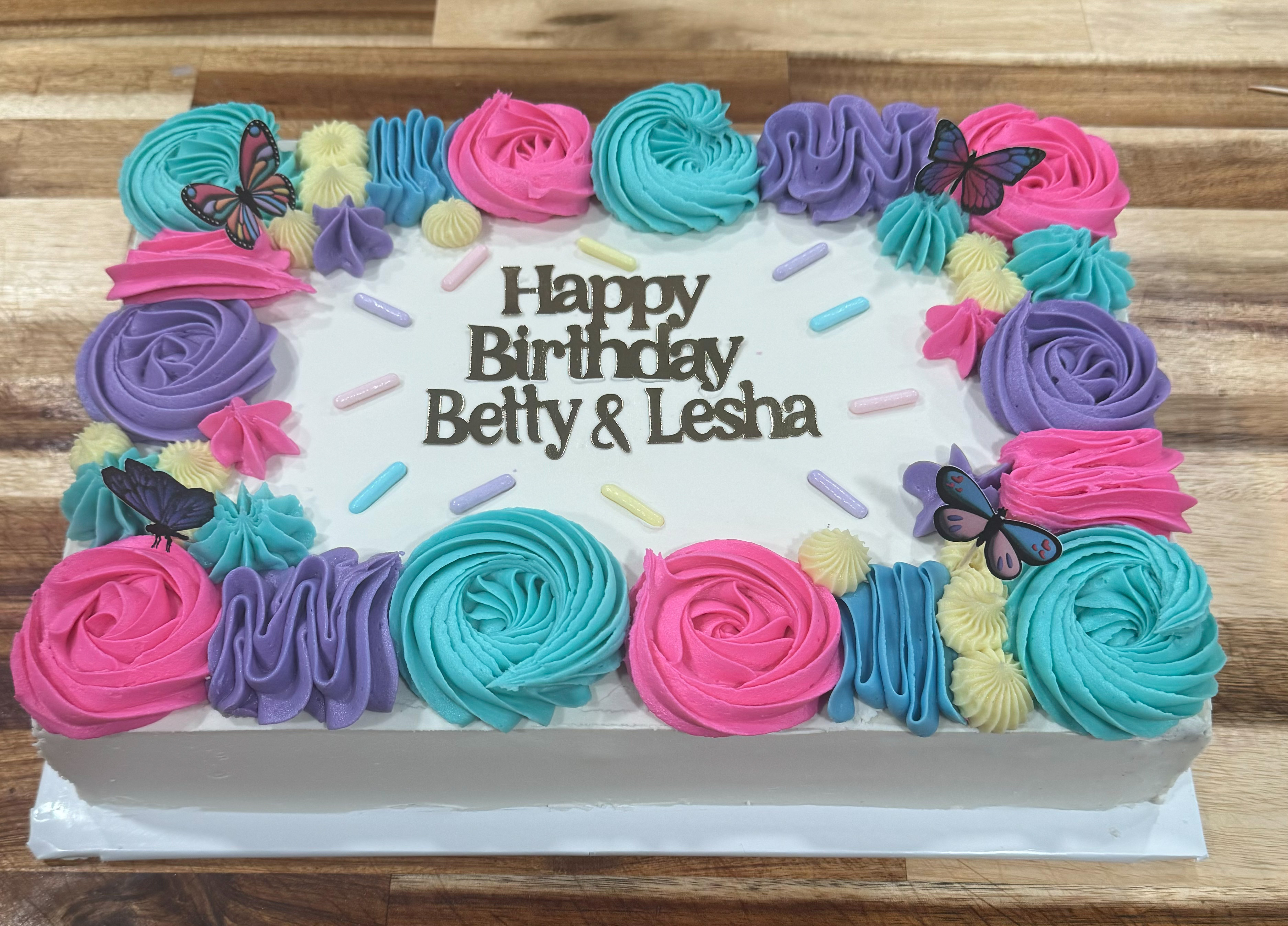1/4 Sheet Cake(Basic Flavors)