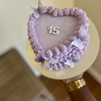 5 Inch  Heart Cake 