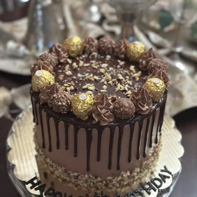 German Ferroche Chocolate Cake 