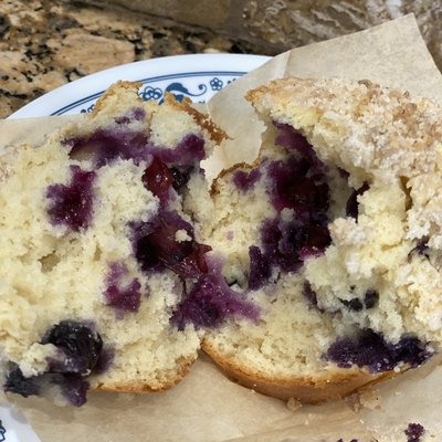 Jumbo blueberry muffin