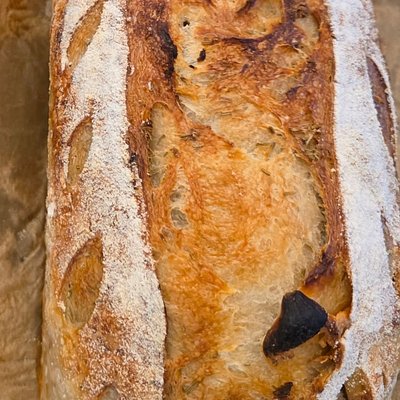 Rosemary Garlic Sourdough Bread 