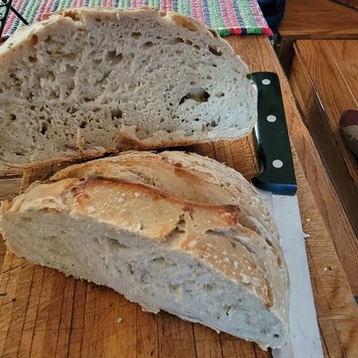 Rosemary and Garlic Sourdough Bread