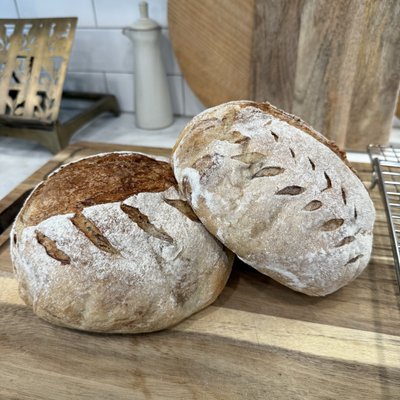 Classic Honey Wheat Sourdough Boule