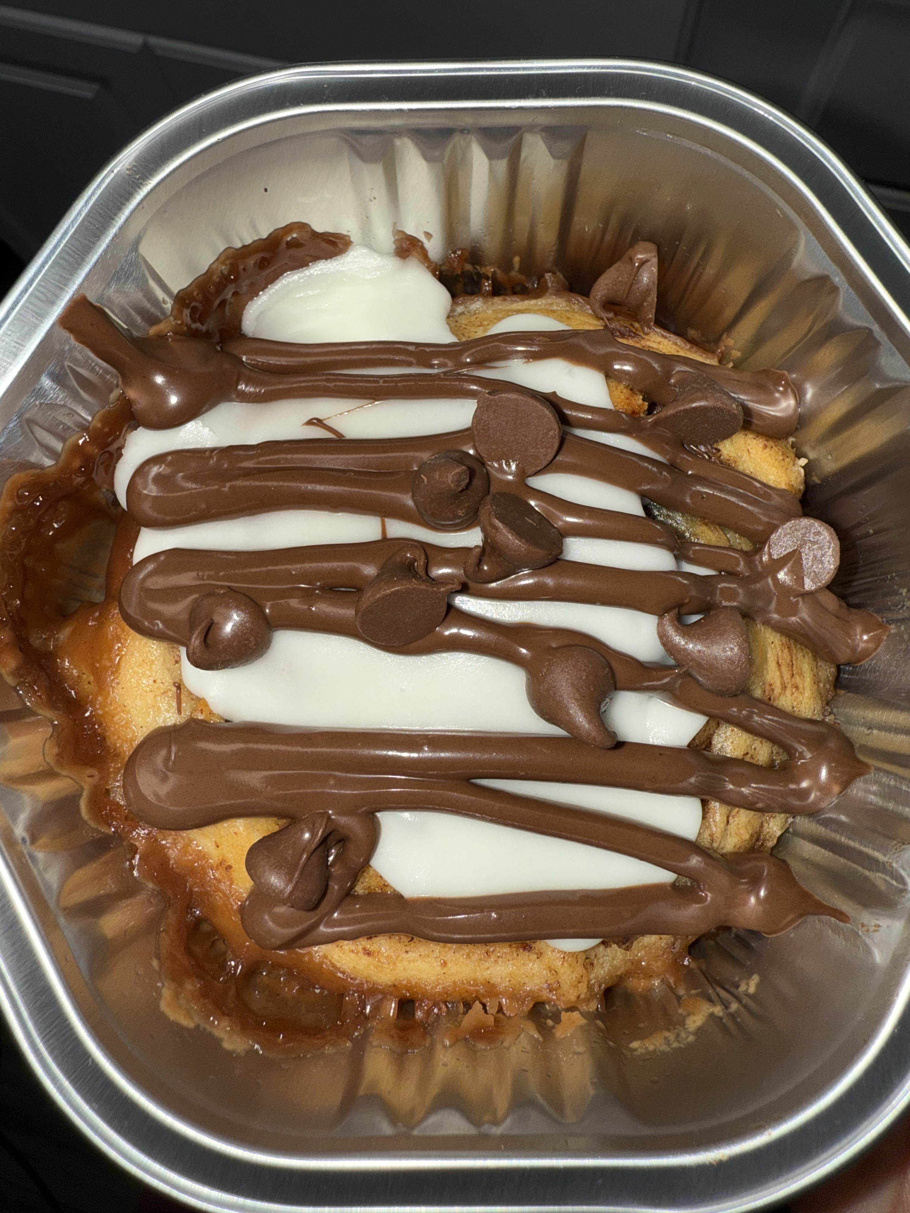 Nutella Chocolate Chip Stuffed Cinnamon Rolls