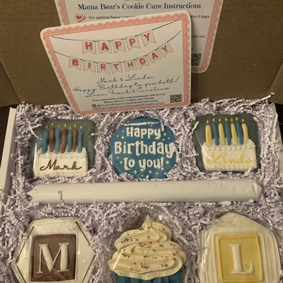 Gift Box - Half Dozen - Premium Customized Sugar Cookies - Your Choice of Theme - Great For All Occasions! 