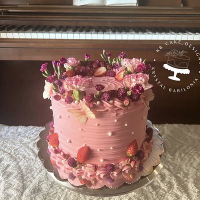 8” Inch Two Layers Custom Cake (25+Servings)