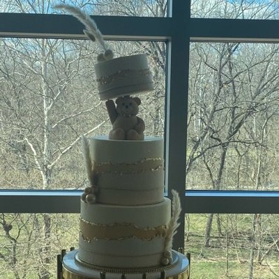 Three Tier Cake (Serves 50-60)
