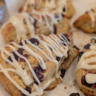 Lemon Blueberry Sourdough Scones: 2-pack
