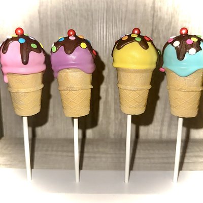 Cake Pop Ice Cream Cones