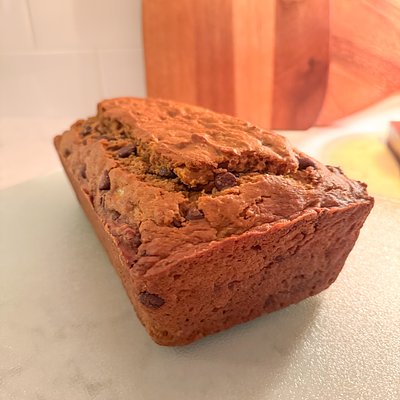 Pumpkin Chocolate Chip Banana Bread 