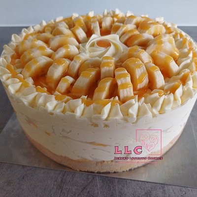 Banana Cheesecake With Caramel Sause