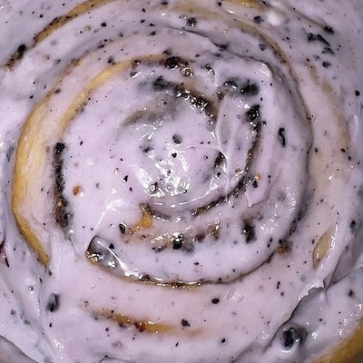 Blueberry Rolls W/ Blueberry Cream Cheese 