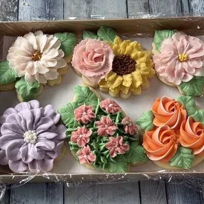 Buttercream Florals, 6-pack