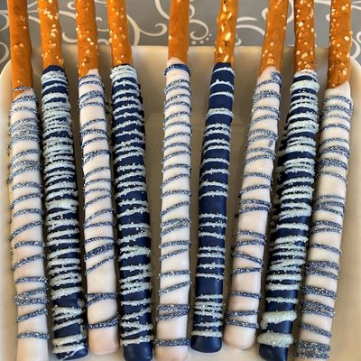 Dipped Pretzel Rods 