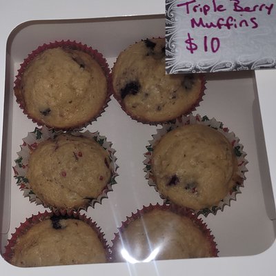 Triple Berry Muffins