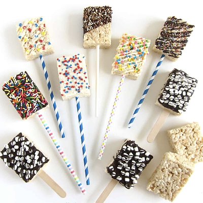 Chocolate Dipped Rice Crispy Treats 1 Dz