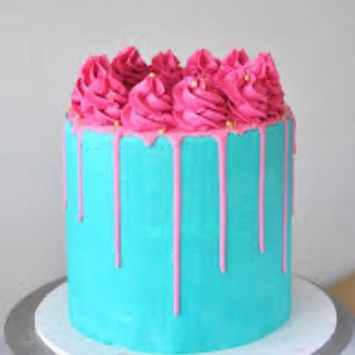 Baby Gender Reveal Cake With Drip 10 Inch (serves 16-20)