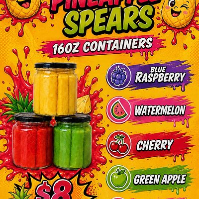 Flavored Pineapples 16oz